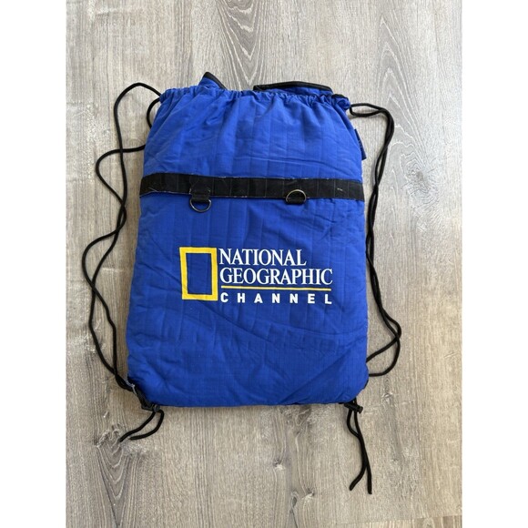 NATIONAL GEOGRAPHIC BLANKET FOLD up Drawstring Backpack With Instructions - Picture 1 of 6